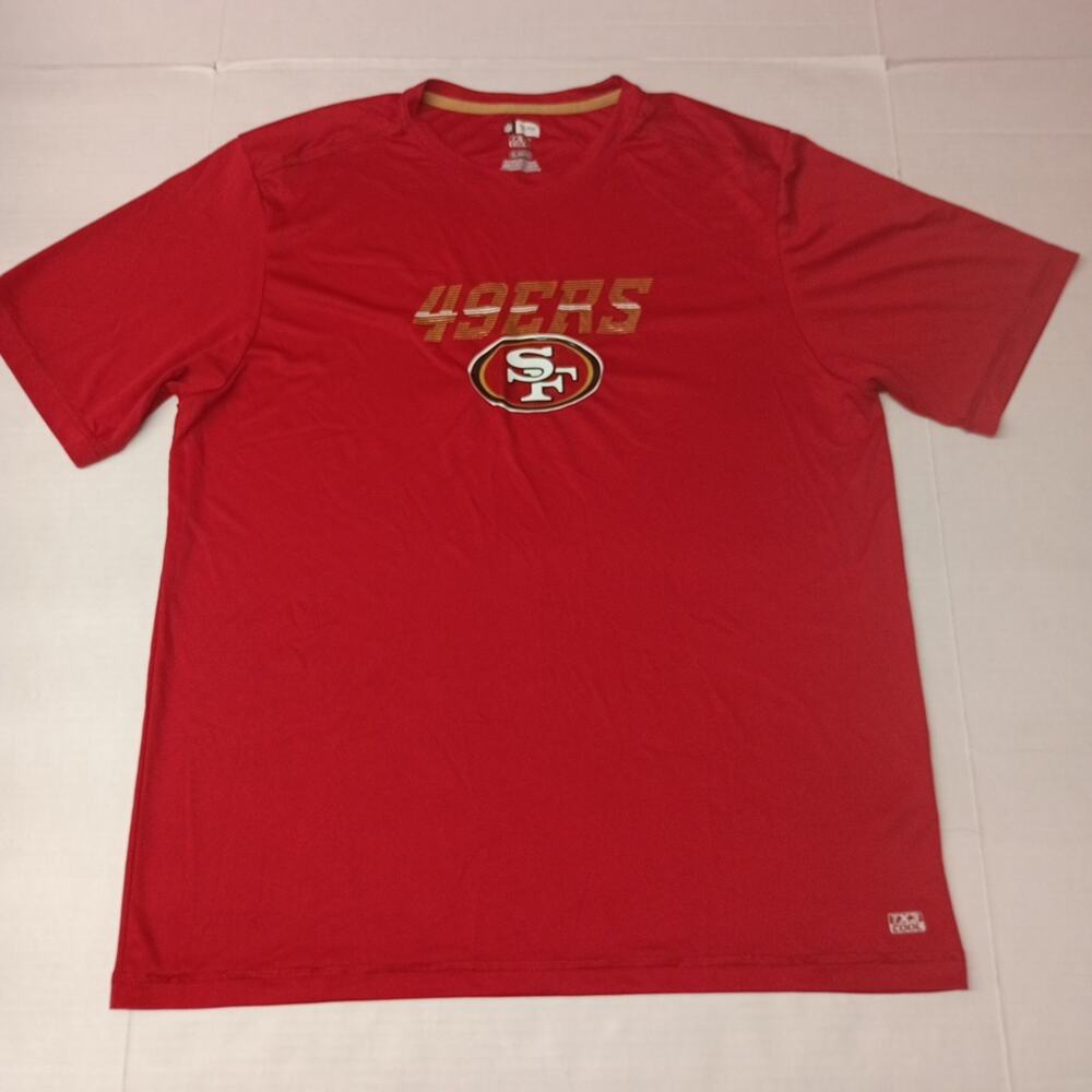 San Francisco 49ers NFL Shirt Men's XL Extra Large Red Short Sleeve TX3 Cool